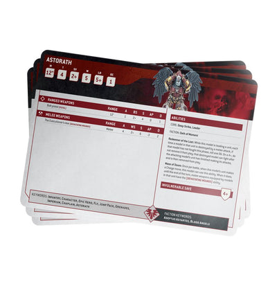 Warhammer 40,000: Blood Angels - Index Cards