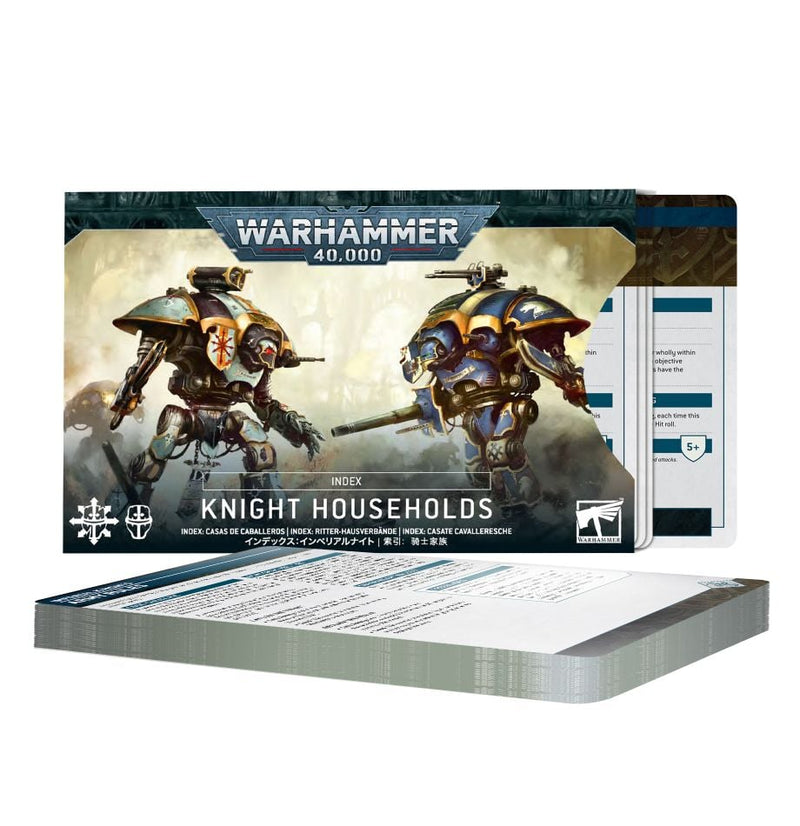 Warhammer 40,000: Knight Households - Index Cards