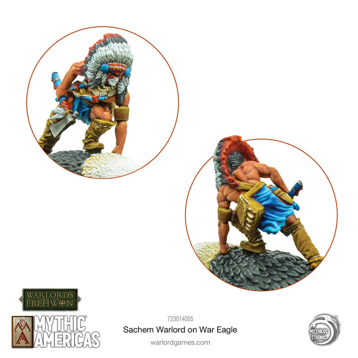 Warlords of Erehwon: Mythic Americas - Sachem Warlord on War Eagle