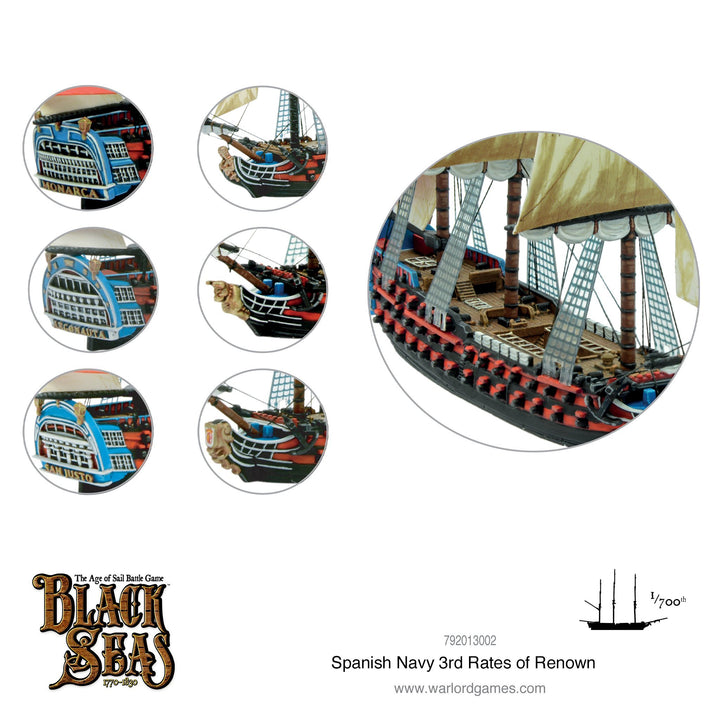 Black Seas: Spanish Navy 3rd Rates of Renown