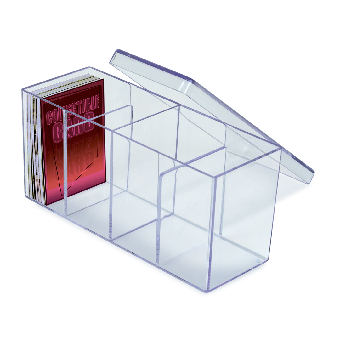 4-Compartment Clear Card Box (Ultra PRO)