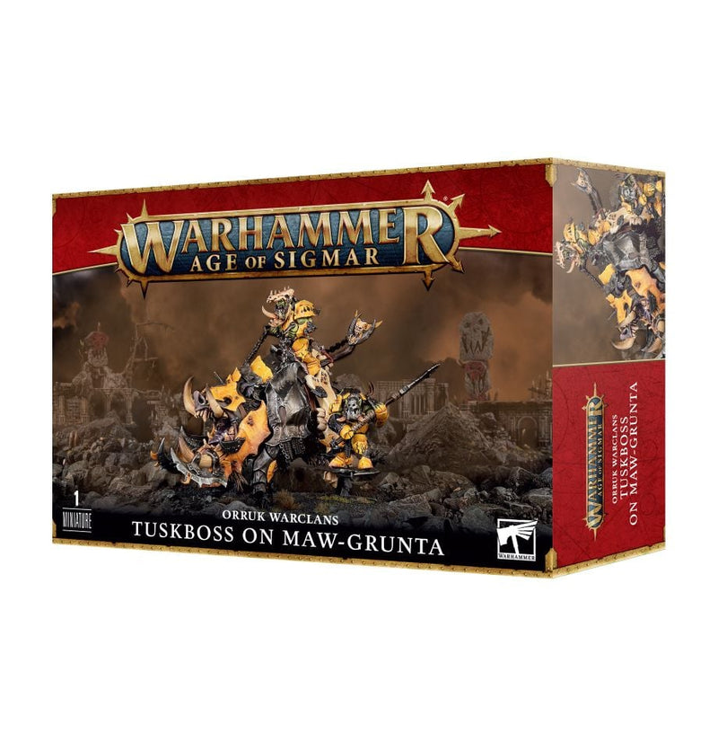 Warhammer Age of Sigmar: Orruk Warclans - Tuskboss on Maw-grunta