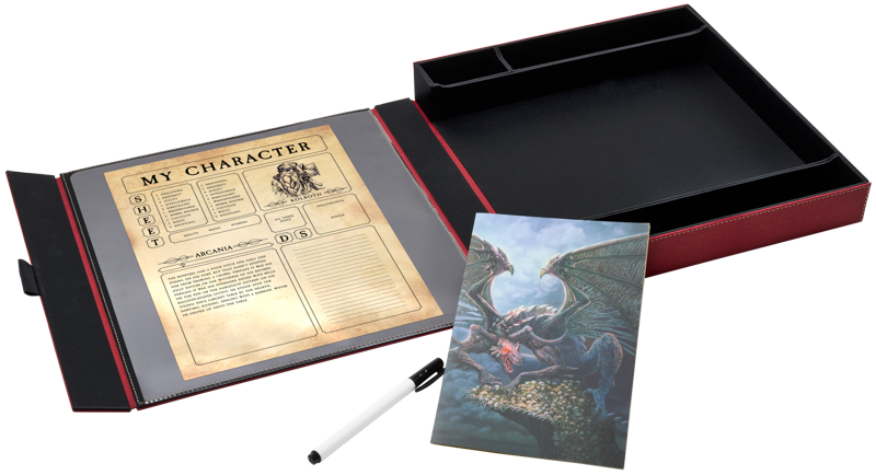 Dragon Shield RPG Player Companion - Blood Red