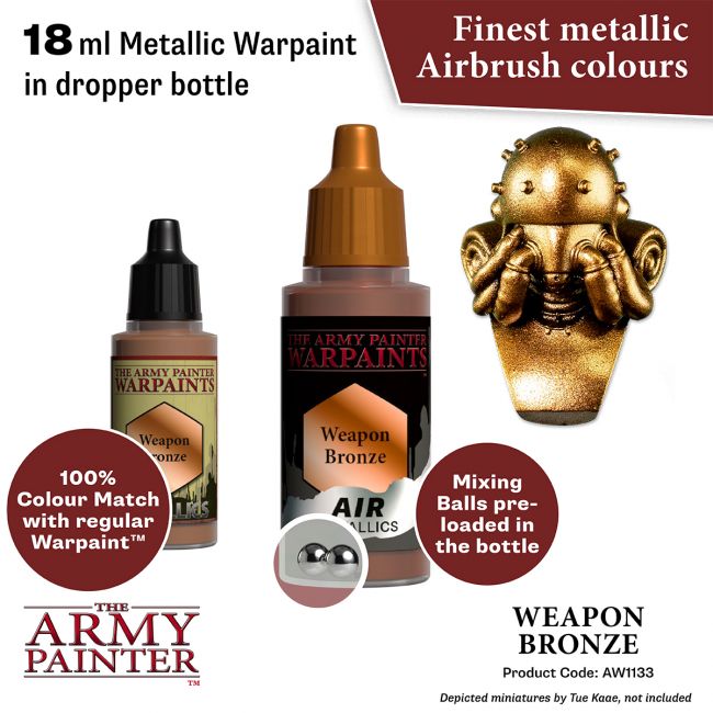 Warpaints Air Metallics: Weapon Bronze (The Army Painter) (AW1133)