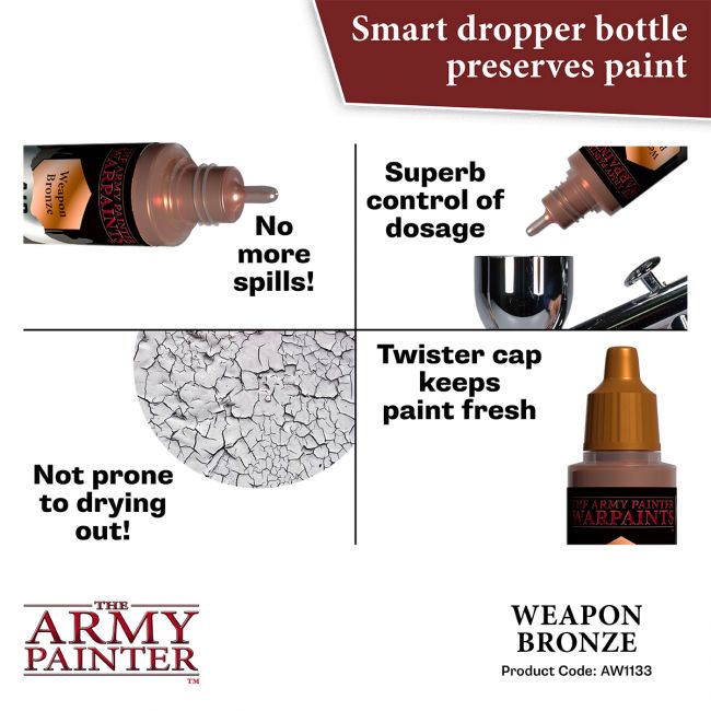 Warpaints Air Metallics: Weapon Bronze (The Army Painter) (AW1133)