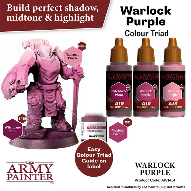 Warpaints Air: Warlock Purple (The Army Painter) (AW1451)