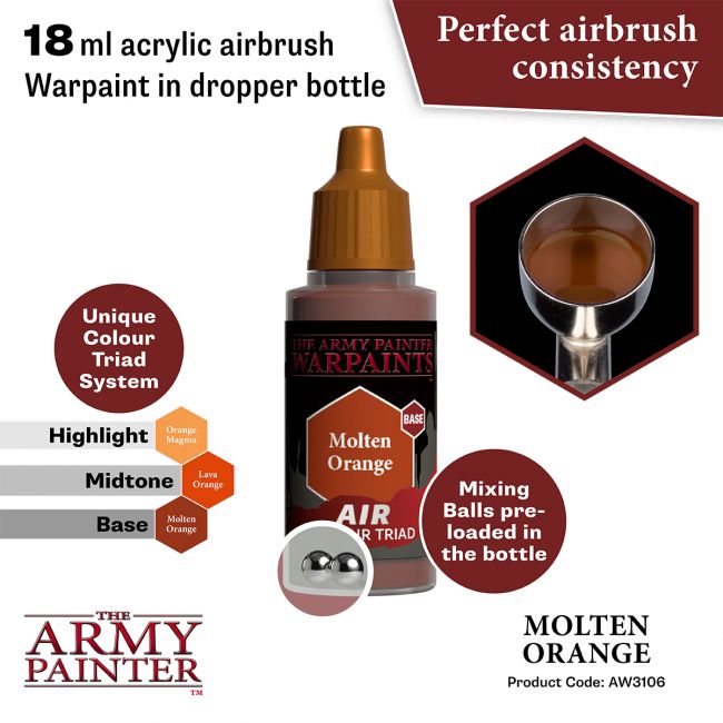 Warpaints Air: Molten Orange (The Army Painter) (AW3106)