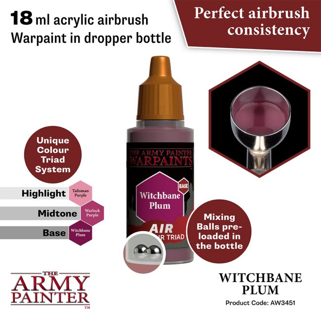 Warpaints Air: Witchbane Plum (The Army Painter) (AW3451)