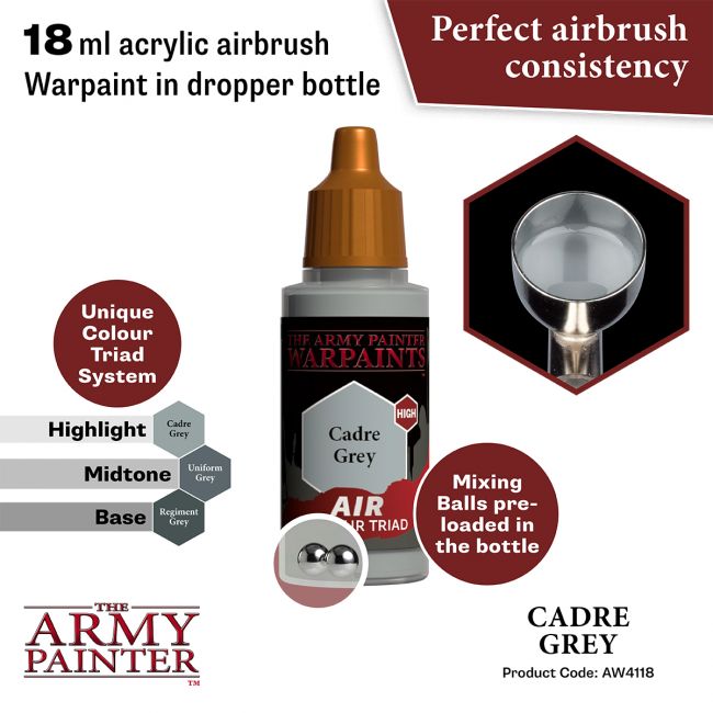 Warpaints Air: Cadre Grey (The Army Painter) (AW4118)