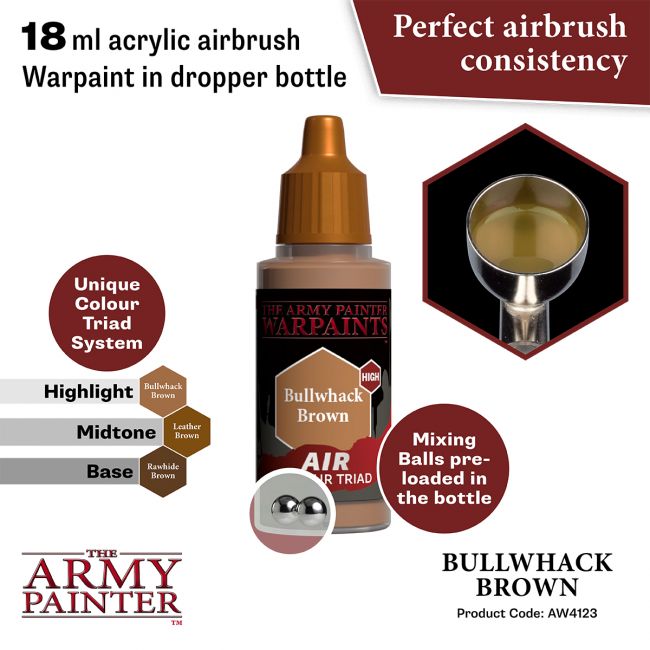 Warpaints Air: Bullwhack Brown (The Army Painter) (AW4123)