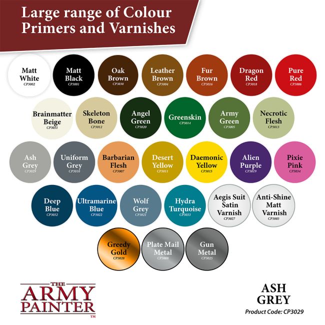 Colour Primers - Ash Grey (The Army Painter) (CP3029S)