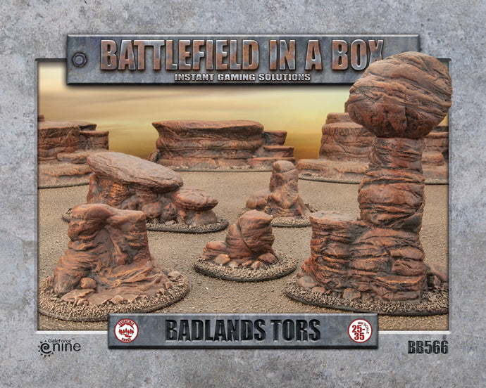 Battlefield in a Box: Badlands Tors - Mars (x5) - 30mm (BB566)