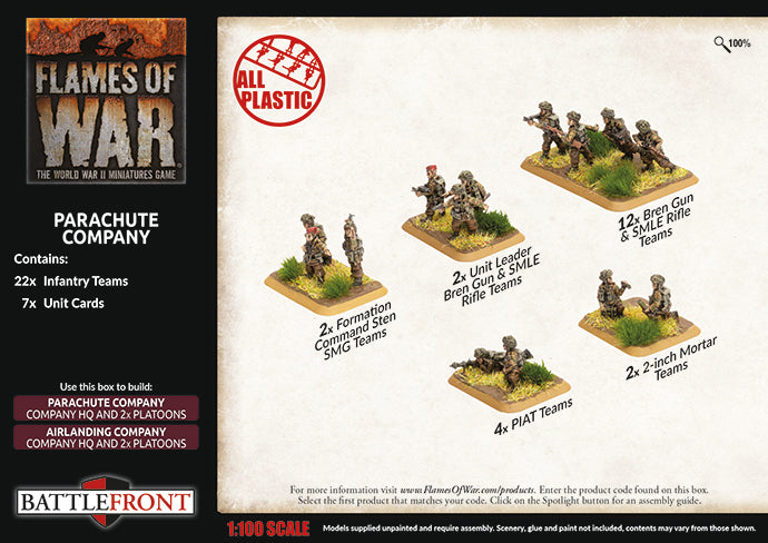 Flames of War: Parachute Company (BBX49)