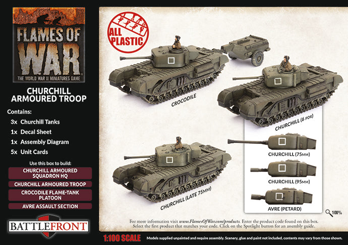 Flames of War: Churchill Armoured Troop (BBX56)