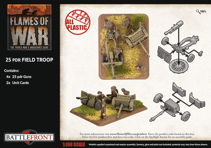 Flames of War: 25 pdr Field Troop (BBX63)