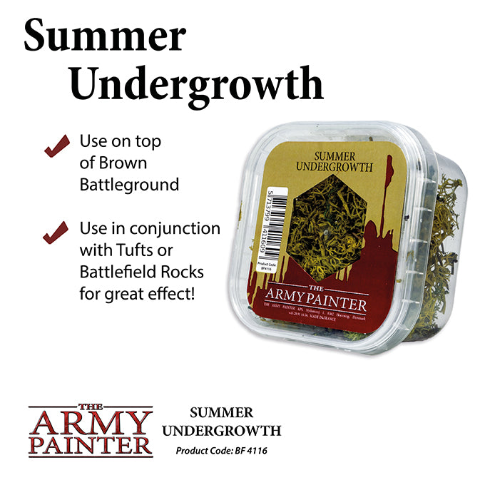 Battlefields Essentials & XP series - Basing: Summer Undergrowth (The Army Painter) (BF4116)