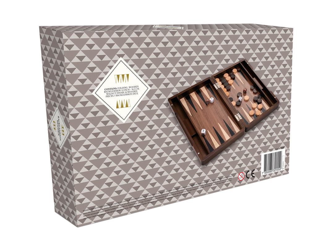 Backgammon i træ 30cm