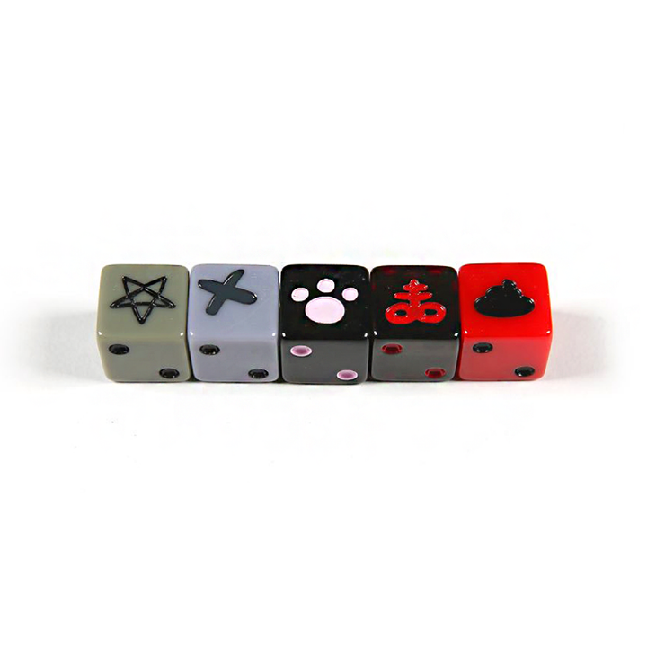 Binding of Isaac: Unholy Rollers Dice Set