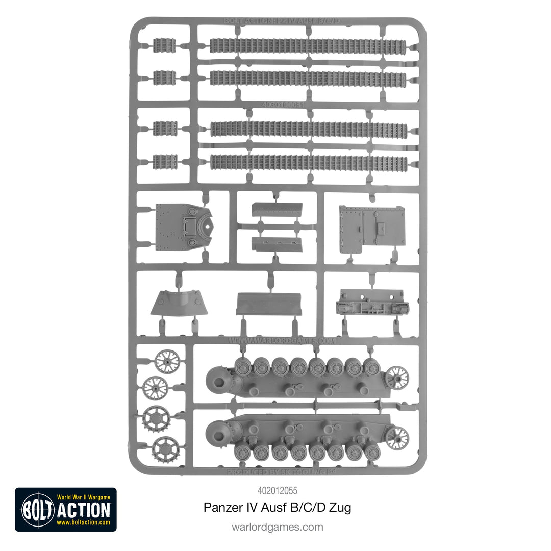 Bolt Action: Panzer IV Ausf. B/C/D Zug (Three Tanks)