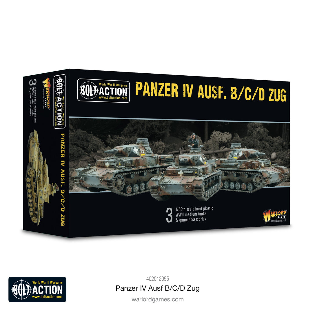 Bolt Action: Panzer IV Ausf. B/C/D Zug (Three Tanks)