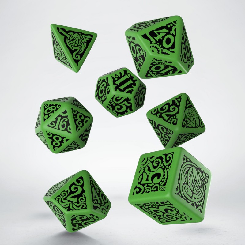 Call Of Cthulhu - The Outer Gods Cthulhu Dice Set (7) (Q-Workshop) (SCTC16)
