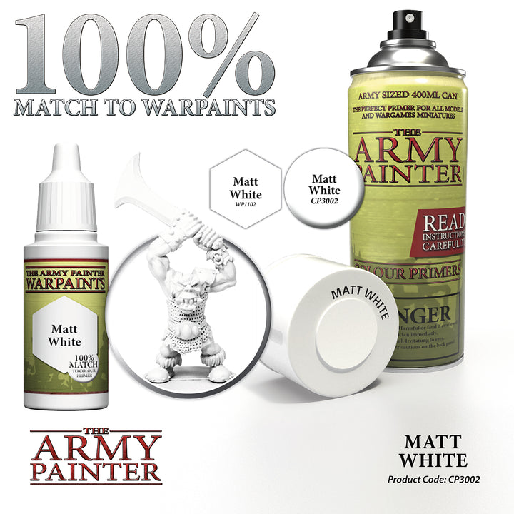 Colour Primers - Matt White Undercoat (The Army Painter) (CP3002)