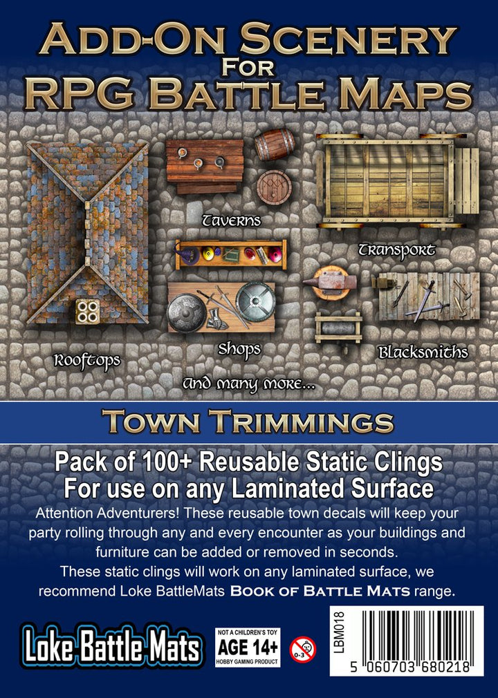 Add-On Scenery for RPG Maps - Town Trimmings