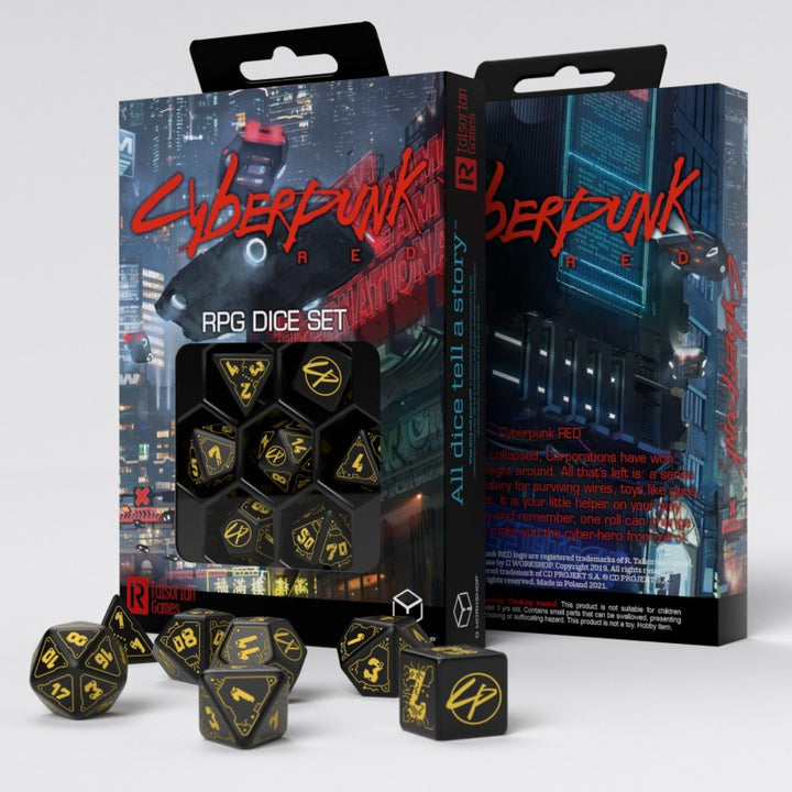 Cyberpunk Red Dice Set: Wet Work (Q-Workshop) (SCPU07)