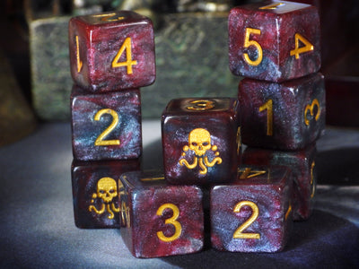 Elder Dice: Seal of Yog-Sothoth - Nebula d6 Set