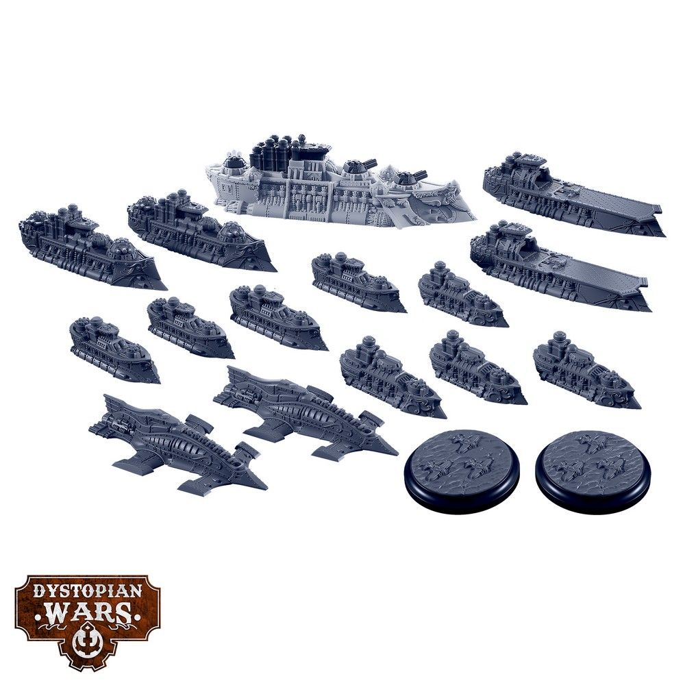 Dystopian Wars: Crown Starter Set -  Faction Battlefleet