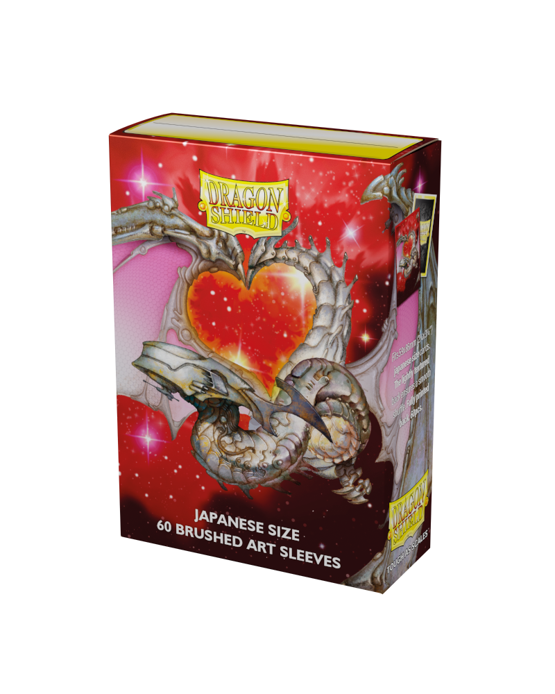 Dragon Shield Brushed Art Japanese size Sleeves - Valentine Dragon 2022 (60 Sleeves)