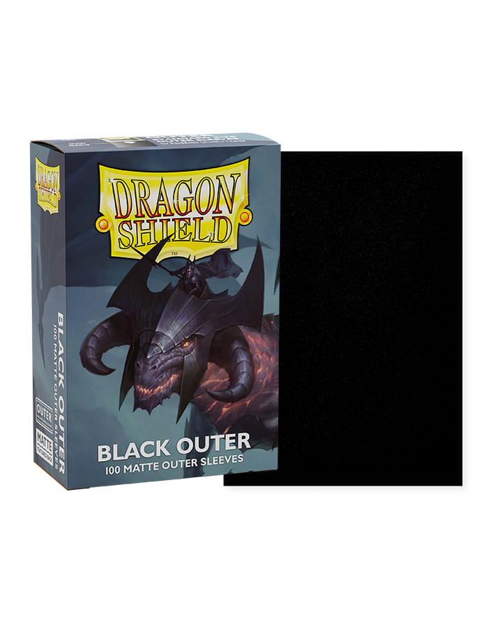 Dragon Shield Outer Sleeves - Black Matte (AT-13003)