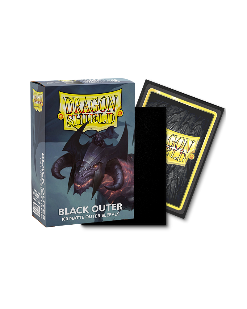 Dragon Shield Outer Sleeves - Black Matte (AT-13003)