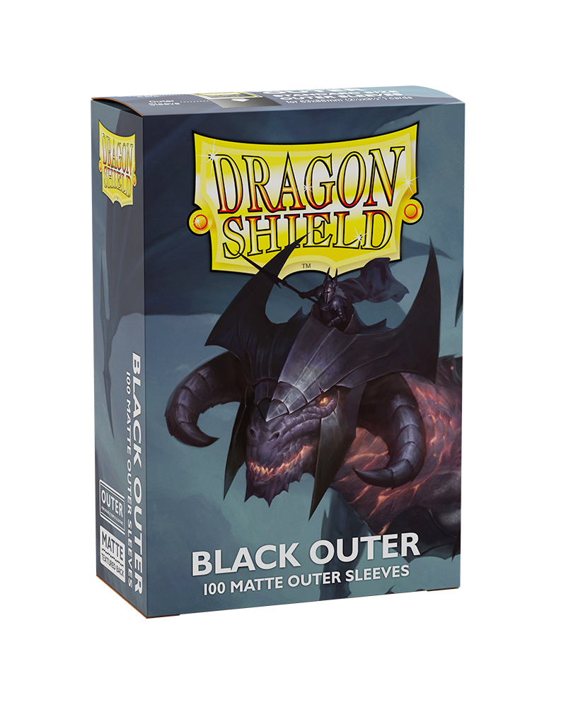 Dragon Shield Outer Sleeves - Black Matte (AT-13003)