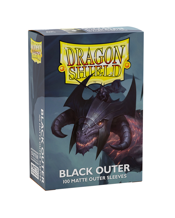 Dragon Shield Outer Sleeves - Black Matte (AT-13003)