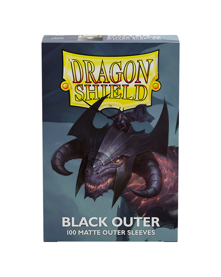 Dragon Shield Outer Sleeves - Black Matte (AT-13003)