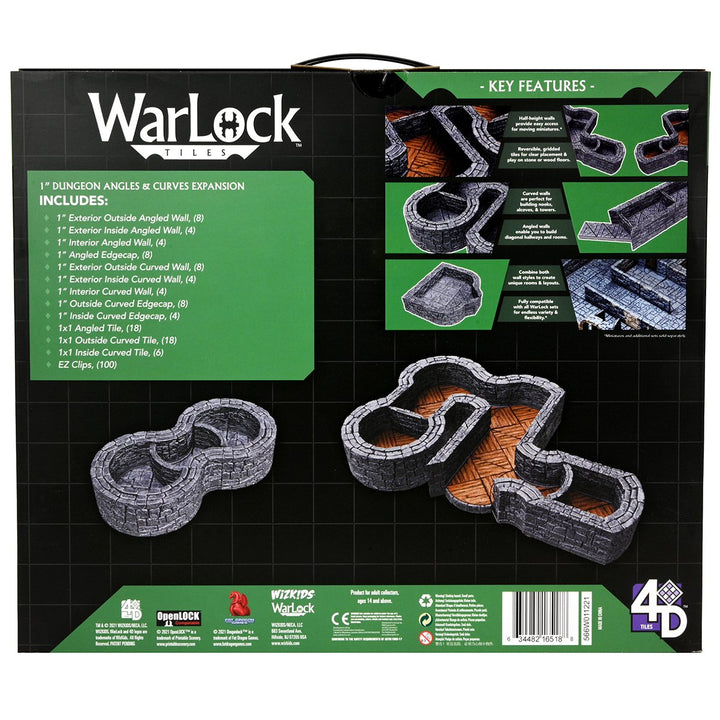 WarLock Tiles: Expansion Pack - 1 in. Dungeon Angles & Curves