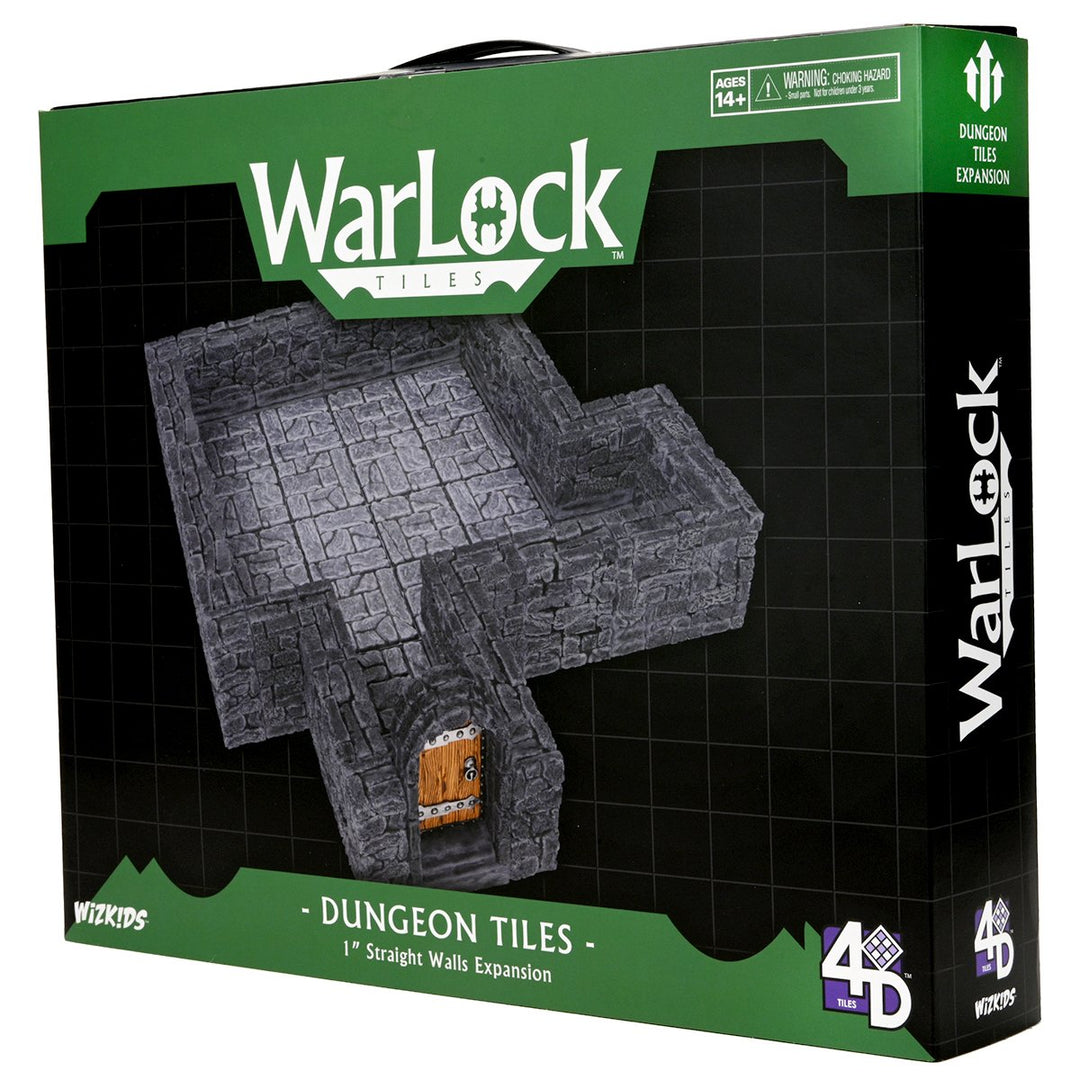 WarLock Tiles: Expansion Pack - 1 in. Dungeon Straight Walls