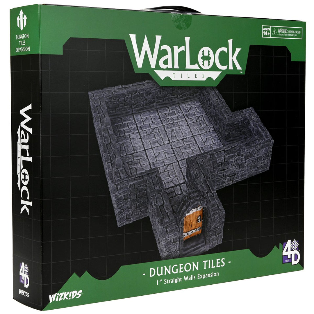 WarLock Tiles: Expansion Pack - 1 in. Dungeon Straight Walls