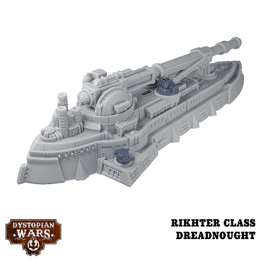Dystopian Wars: Rikhter Battlefleet Set