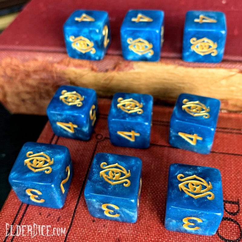 Elder Dice: Eye of Chaos Dice - Nebula d6 Set