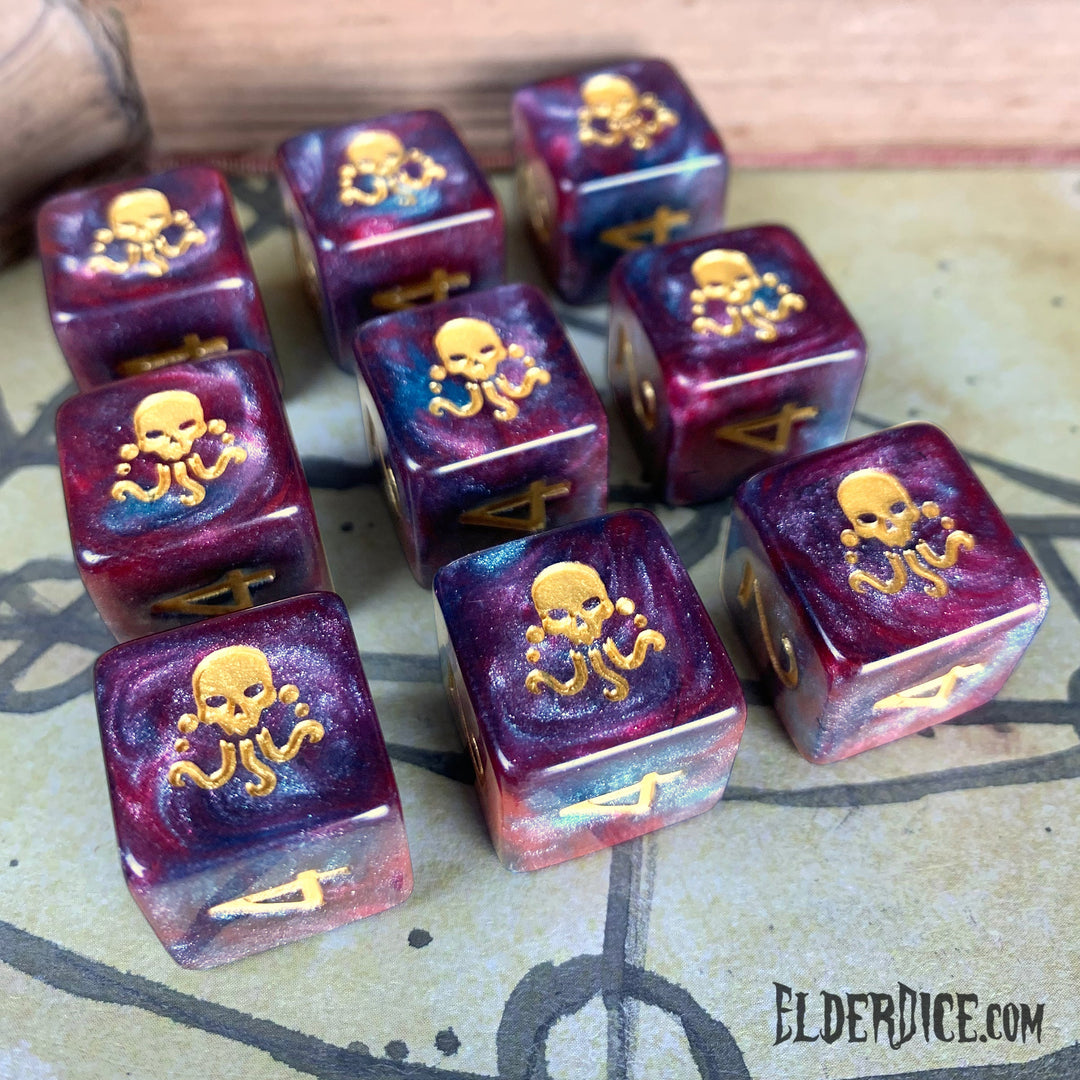 Elder Dice: Seal of Yog-Sothoth - Nebula d6 Set