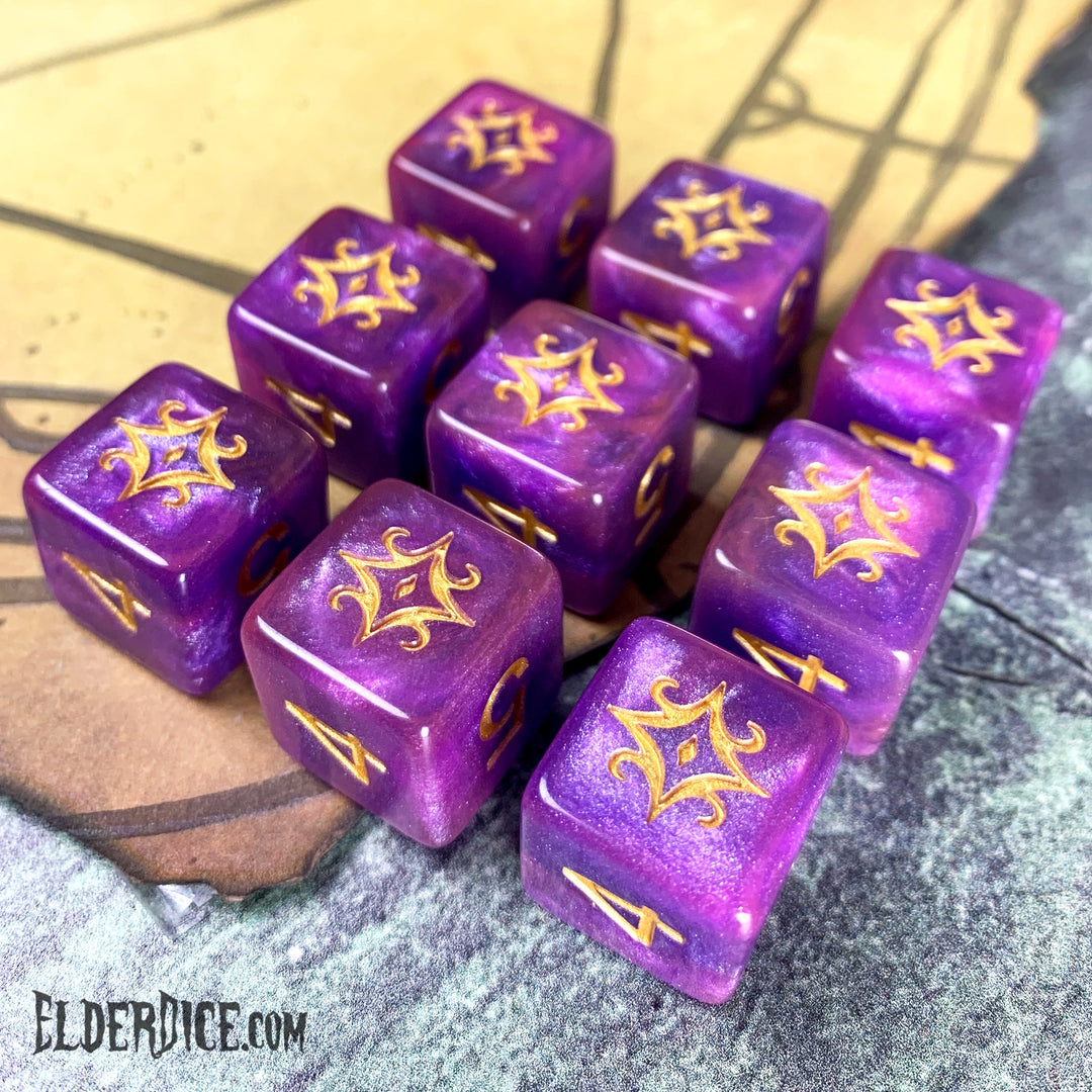 Elder Dice: Star of Azathoth - Nebula d6 Set