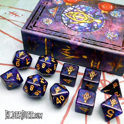 Elder Dice: Seer's Eye - Mythic Glass and Wax Edition