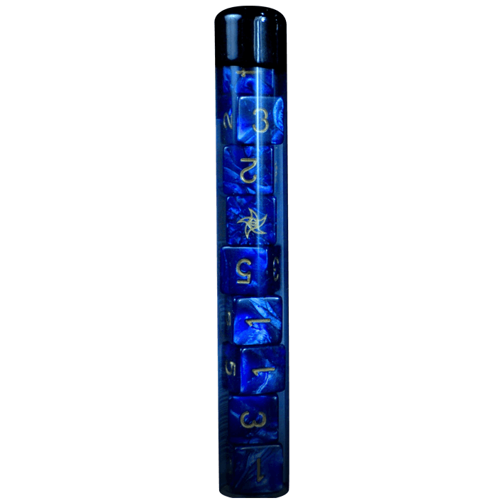 Elder Dice: Blue Astral Elder Sign (d6 Tube)
