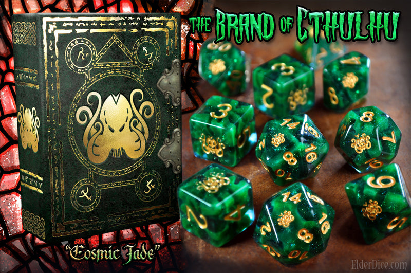 Elder Dice: Brand of Cthulhu - Mythic Cosmic Jade edition