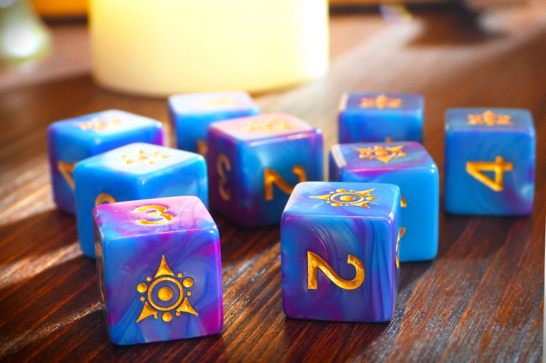 Elder Dice: Sigil of the Dreamlands - Kadathian Ice d6 Dice