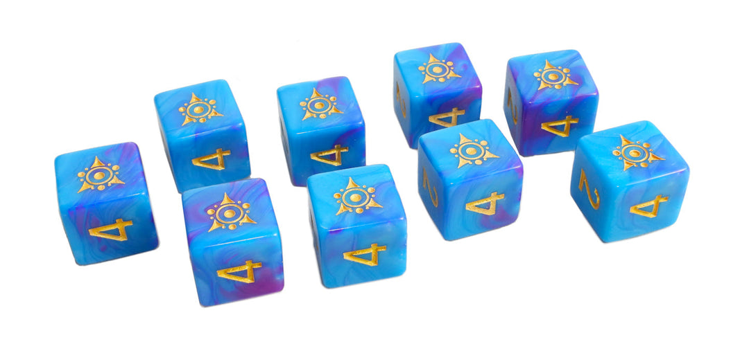 Elder Dice: Sigil of the Dreamlands - Kadathian Ice d6 Dice