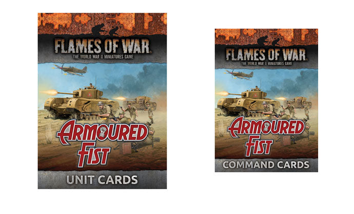 Flames of War: British Armoured Fist Unit and Command Cards (FW256-BCB)