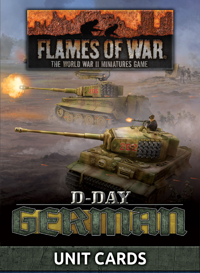 Flames of War: D-Day German Unit Cards (x48 cards) (FW263U)